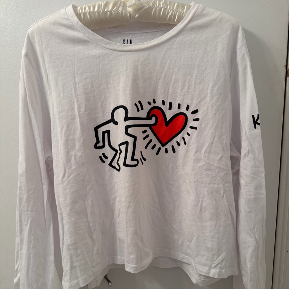 NWOT Gap Keith Haring Shrunken Tee. Size XL
